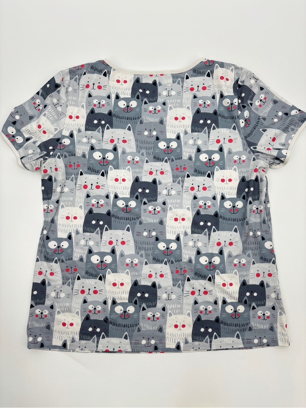 Ekouaer Cat Print Pajama Short Set - Picture 7 of 16